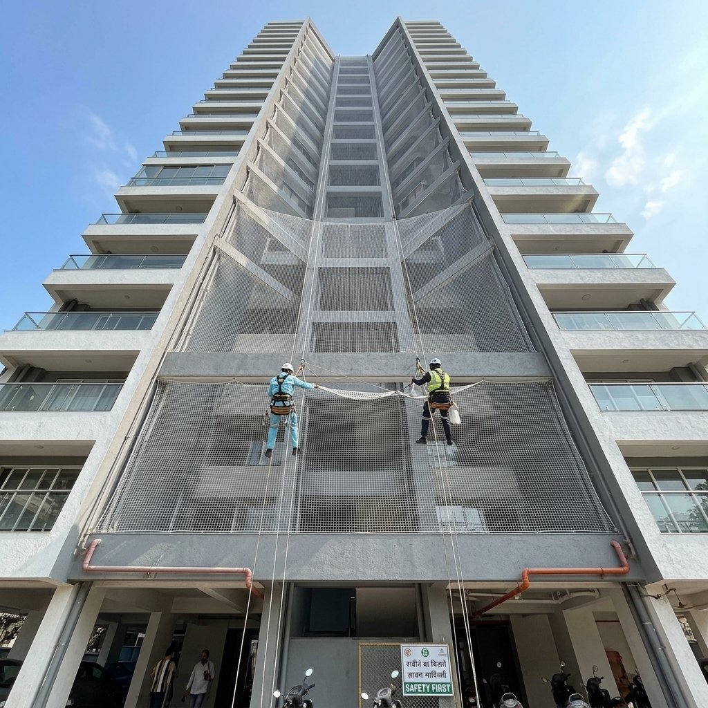 Duct Area Safety Netting Begumpet